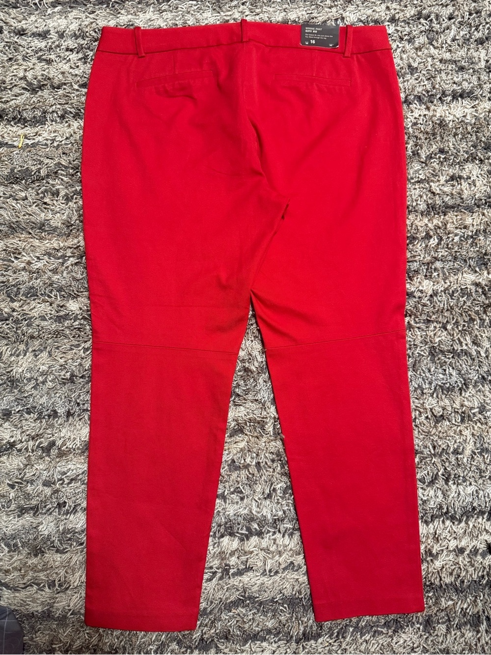 J. Crew Factory Red Cropped Ankle Pants Winnie Pant City Fit . - Picture 10 of 12